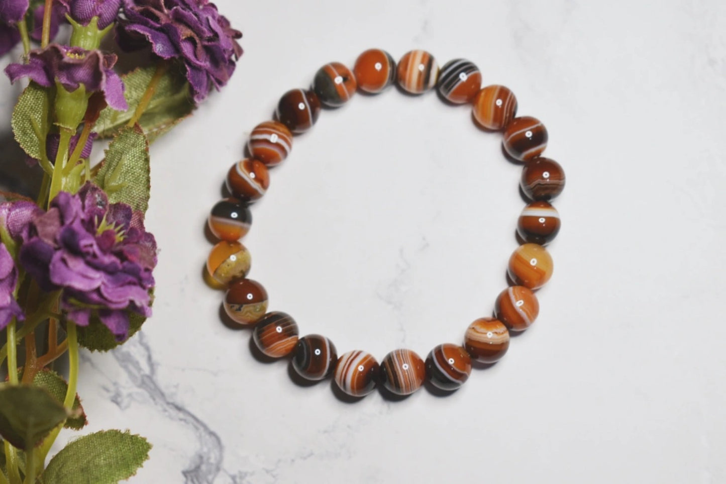 Madagascar Agate Bracelet - handmade in Québec