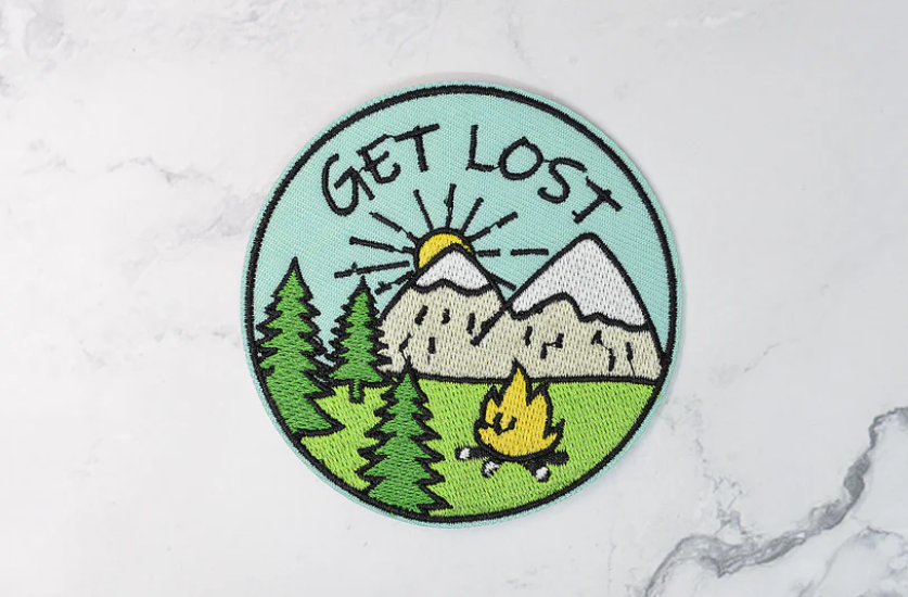 écusson thermocollant camping