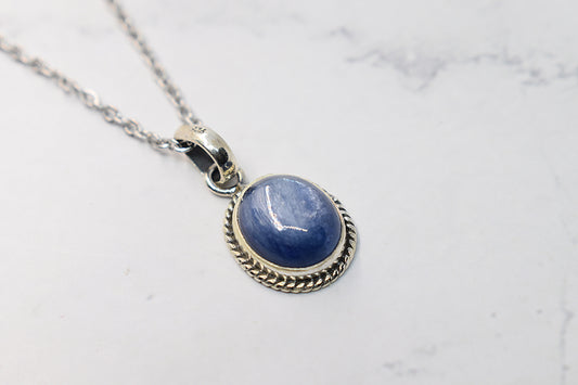 925 sterling silver kyanite stone pendant, jewelry for women, fashion jewelry