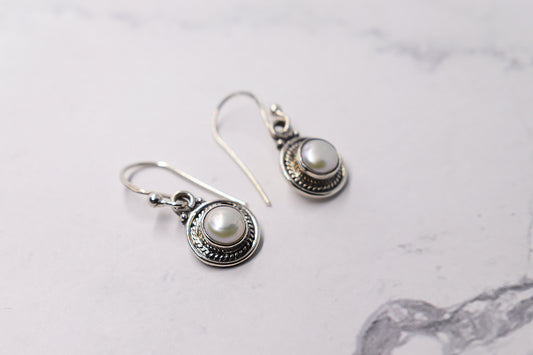 925 Sterling Silver Pearl Earring
