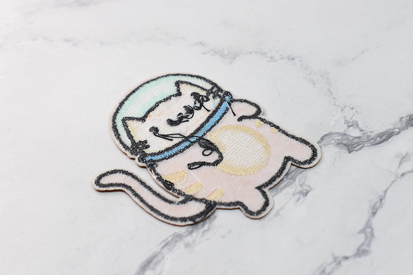 Patch thermocollant chat astronaute, patch kawaii