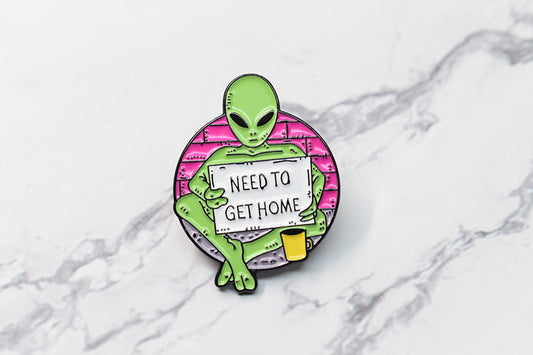 Alien Wants to Go Home Enamel Pin