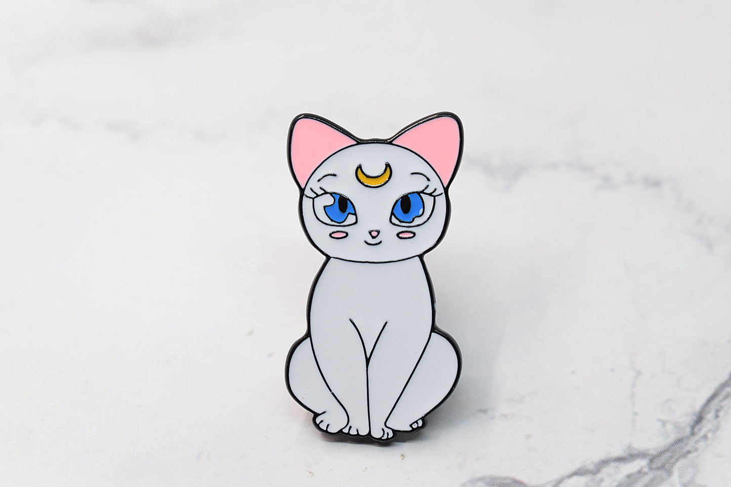 Épingle en émail Sailor Moon Cat Artemis, épingle en émail anime, manga