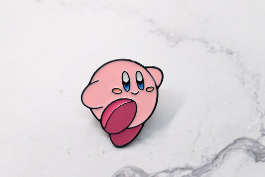 Kirby enamel pin, anime, video games, pop culture accessory