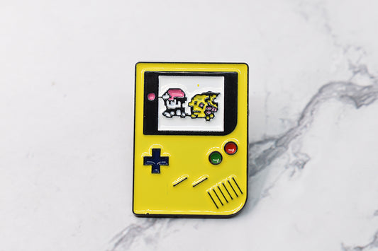 Gameboy enamel pin with pokemon, anime, manga, anime enamel pin