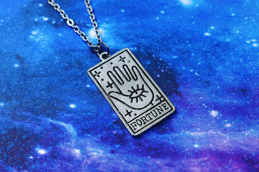 Fortune tarot card pendant